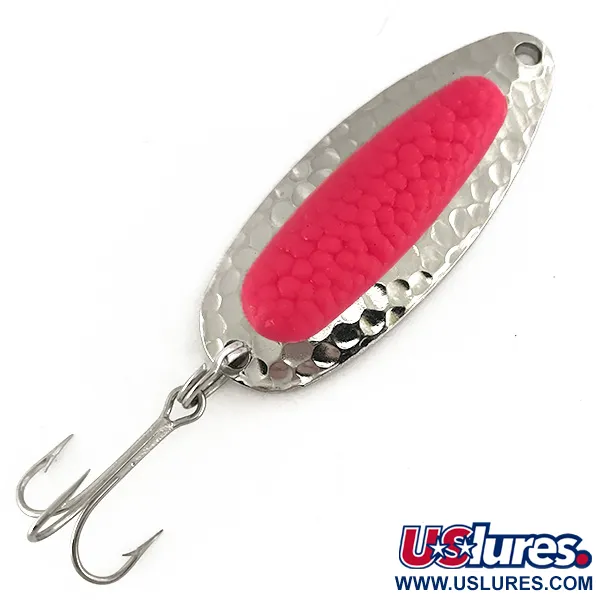  Blue Fox Pixee UV (світиться в ультрафіолеті), карбований нікель/рожевий, 14 г, блесна коливалка (колебалка) #7466