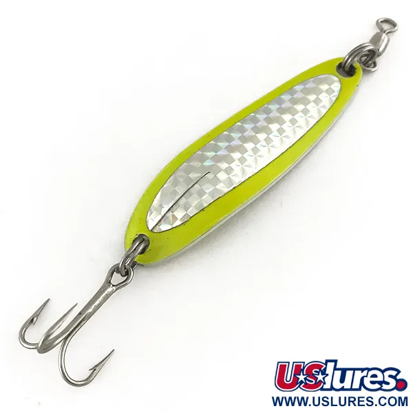 Luhr Jensen Krocodile DIE #3 UV (світиться в ультрафіолеті), Шартрез, 10 г, блесна коливалка (колебалка) #7468