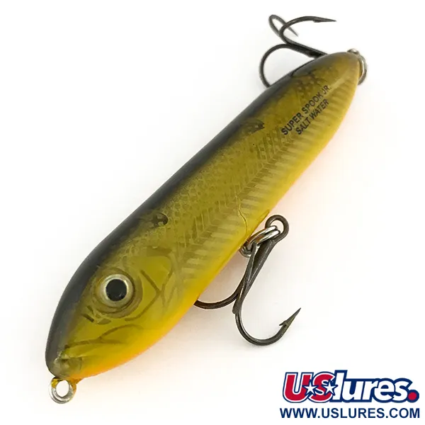 Heddon Excalibur Super Spook Saltwater, Оливковий, 14 г, воблер #7475