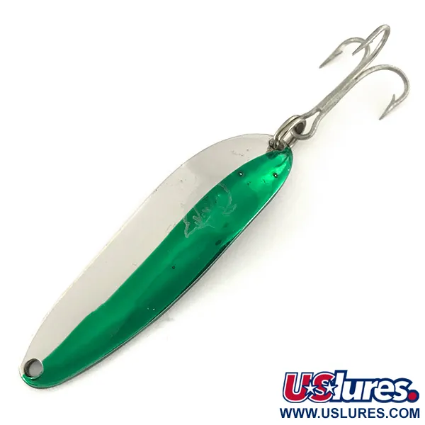 Eppinger Dardevle Cop-E-Cat 7300, нікель/зелений, 10 г, блесна коливалка (колебалка) #7487