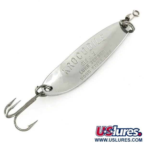 Luhr Jensen Krocodile DIE #3, нікель, 14 г, блесна коливалка (колебалка) #7488