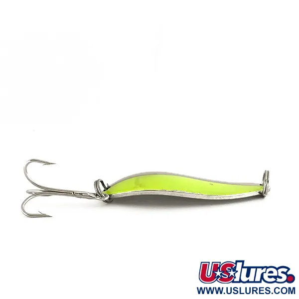 Seneca Little Cleo (Hula Girl, UV - світиться в ультрафіолеті), нікель/зелений, 21 г, блесна коливалка (колебалка) #7504