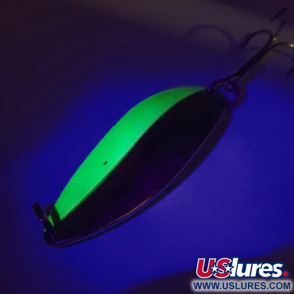 Seneca Little Cleo (Hula Girl, UV - світиться в ультрафіолеті), нікель/зелений, 21 г, блесна коливалка (колебалка) #7504