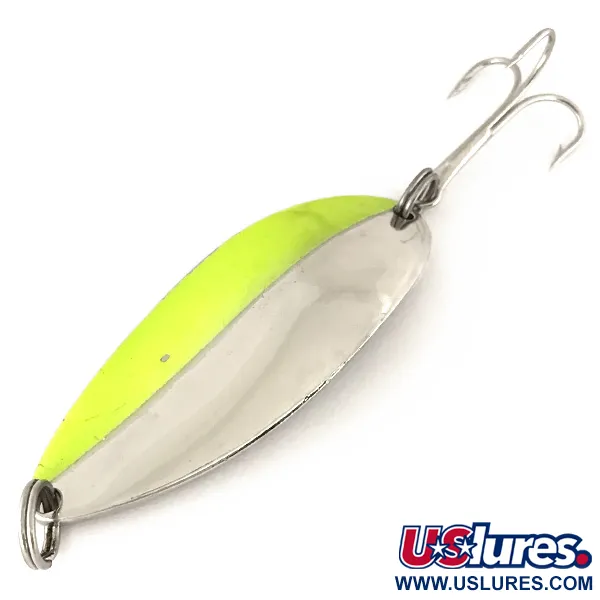 Seneca Little Cleo (Hula Girl, UV - світиться в ультрафіолеті), нікель/зелений, 21 г, блесна коливалка (колебалка) #7504