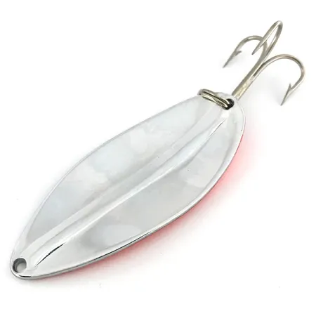 TODDCO Main liner UV (світиться в ультрафіолеті), нікель/червоний, 21 г, блесна коливалка (колебалка) #7518