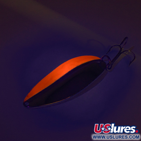  Main liner UV (світиться в ультрафіолеті), нікель/червоний, 21 г, блесна коливалка (колебалка) #7518