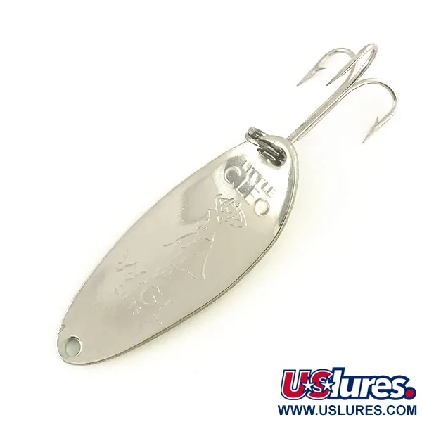 Seneca Little Cleo (Hula Girl, UV - світиться в ультрафіолеті), жовтий/зелений/нікель, 10 г, блесна коливалка (колебалка) #7539