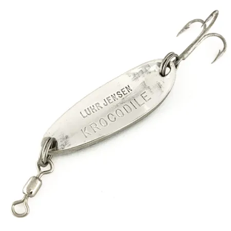 Luhr Jensen Krocodile, білий/синій/нікель, 9 г, блесна коливалка (колебалка) #7543
