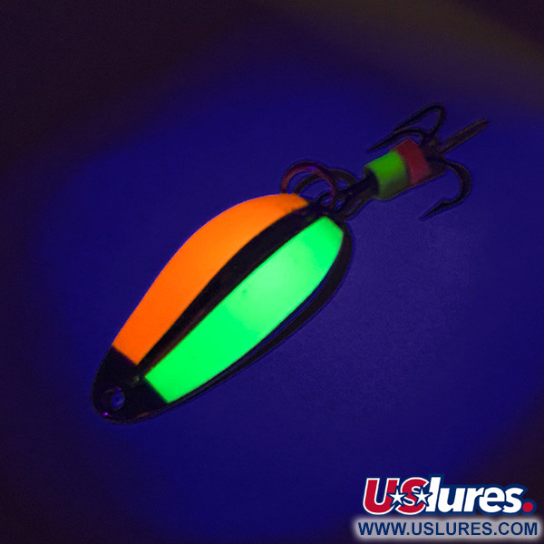  Main liner UV (світиться в ультрафіолеті), нікель/помаранчевий/жовтий, 7,5 г, блесна коливалка (колебалка) #7544