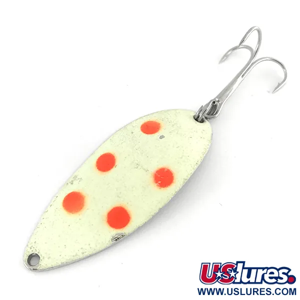  Acme Little Cleo (світиться в темряві), білий/червоний/нікель, 21 г, блесна коливалка (колебалка) #7559