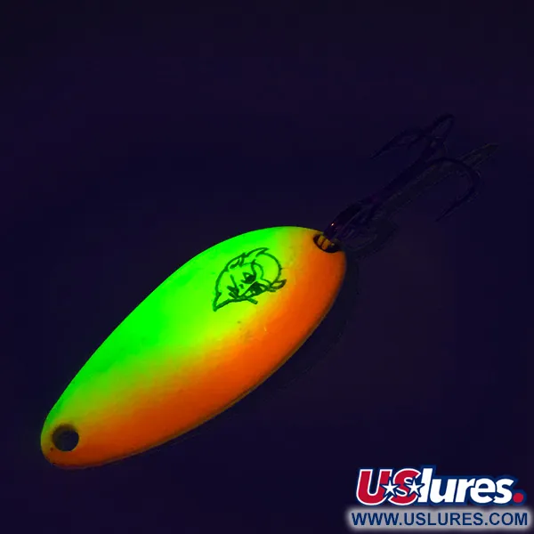 Eppinger Dardevle Devle-Dog 5200 UV (світиться в ультрафіолеті), жовтий/помаранчевий/нікель, 7 г, блесна коливалка (колебалка) #7564