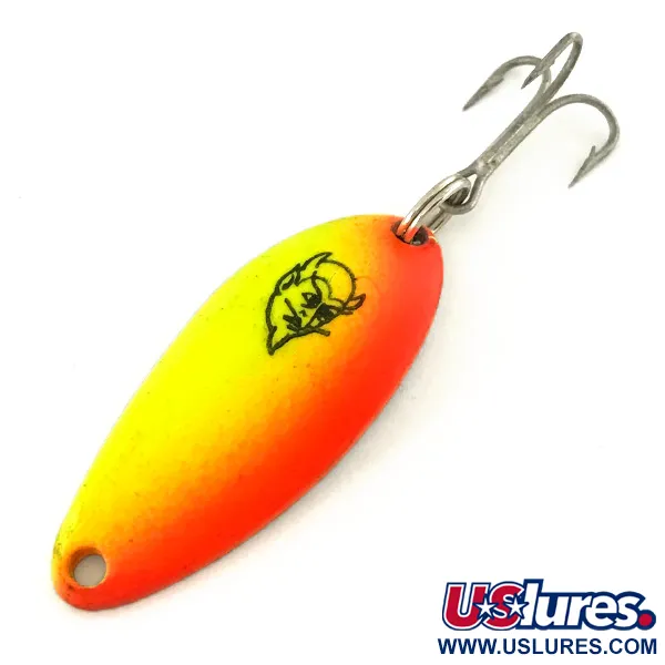 Eppinger Dardevle Devle-Dog 5200 UV (світиться в ультрафіолеті), жовтий/помаранчевий/нікель, 7 г, блесна коливалка (колебалка) #7564