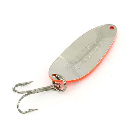 Eppinger Dardevle Devle-Dog 5300 UV (світиться в ультрафіолеті), червоний/чорний/нікель, 10 г, блесна коливалка (колебалка) #14425