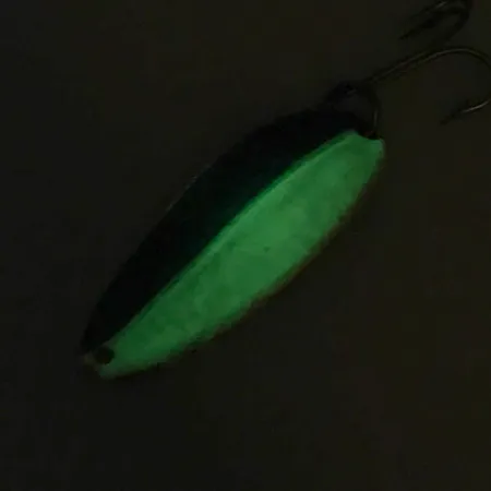 TODDCO Main Liner (світиться в темряві), білий/синій/нікель, 11 г, блесна коливалка (колебалка) #7571