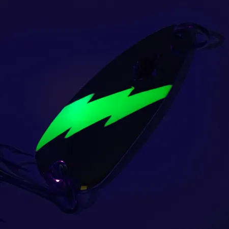 Red Eye Lures Red Eye Evil Eye UV (світиться в ультрафіолеті), нікель/зелений, 14 г, блесна коливалка (колебалка) #7590