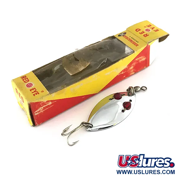 Hofschneider Red Eye, нікель/червоні очі, 6,5 г, блесна коливалка (колебалка) #7583