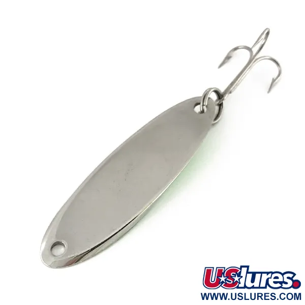 Acme Kastmaster UV (світиться в ультрафіолеті), нікель/зелений, 10,5 г, блесна коливалка (колебалка) #7592