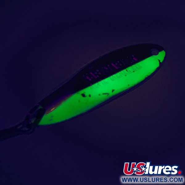 Acme Kastmaster UV (світиться в ультрафіолеті), нікель/зелений, 10,5 г, блесна коливалка (колебалка) #7592