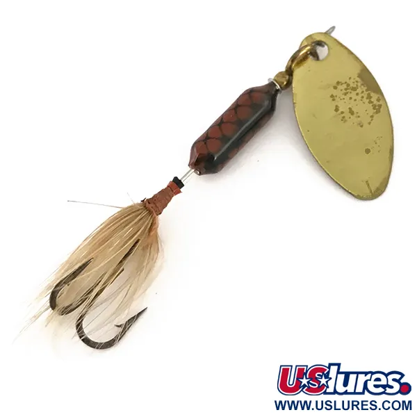 Yakima Bait Worden’s Original Rooster Tail, золото/коричневий, 2,6 г, блешня оберталка (вертушка) #7602