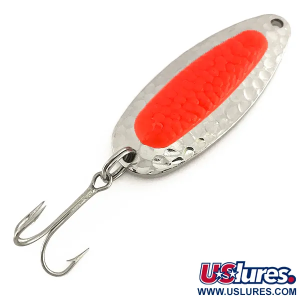  Blue Fox Pixee UV (світиться в ультрафіолеті), карбований нікель/червоний, 14 г, блесна коливалка (колебалка) #7610