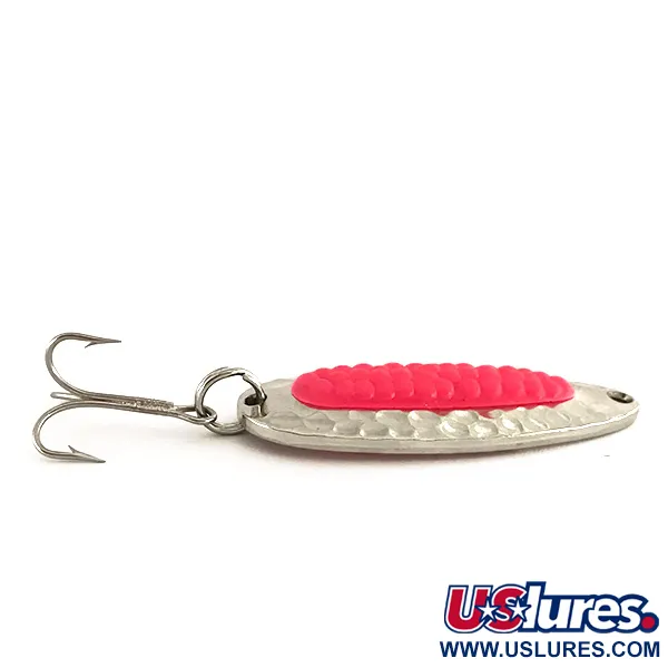  Blue Fox Pixee UV (світиться в ультрафіолеті), карбований нікель/рожевий, 7 г, блесна коливалка (колебалка) #7611