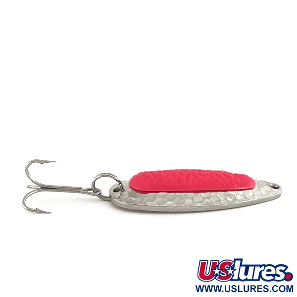  Blue Fox Pixee UV (світиться в ультрафіолеті), карбований нікель/рожевий, 14 г, блесна коливалка (колебалка) #7613