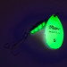  Mepps Aglia 5 Fluo UV (світиться в ультрафіолеті), Шартрез, 14 г, блешня оберталка (вертушка) #7621
