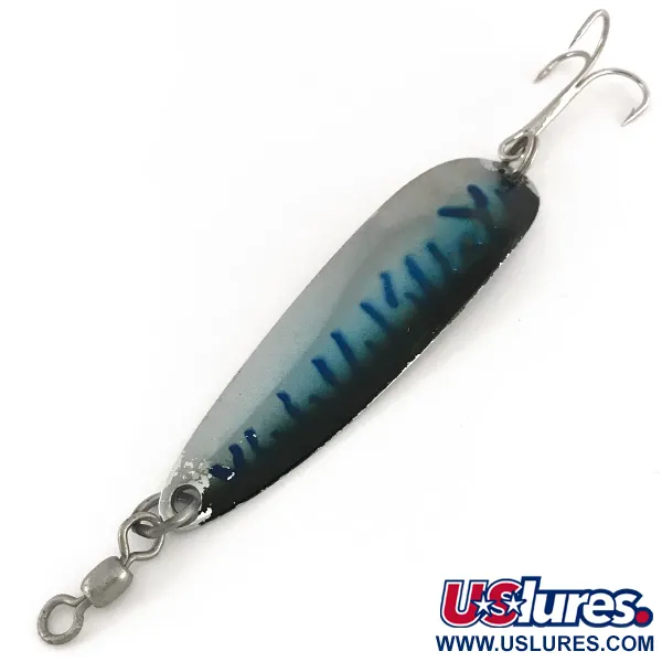 Luhr Jensen Krocodile DIE #5, нікель/синій, 23 г, блесна коливалка (колебалка) #7630