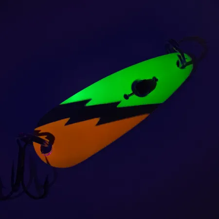 Red Eye Lures Red Eye Evil Eye UV (світиться в ультрафіолеті), нікель/помаранчевий/шартрез/червоне око, 14 г, блесна коливалка (колебалка) #7648