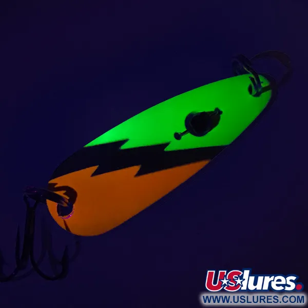 Red Eye Lures Red Eye Evil Eye UV (світиться в ультрафіолеті), нікель/помаранчевий/шартрез/червоне око, 14 г, блесна коливалка (колебалка) #7648