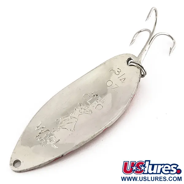 Seneca Little Cleo (Hula Girl), нікель/червоний, 21 г, блесна коливалка (колебалка) #7653