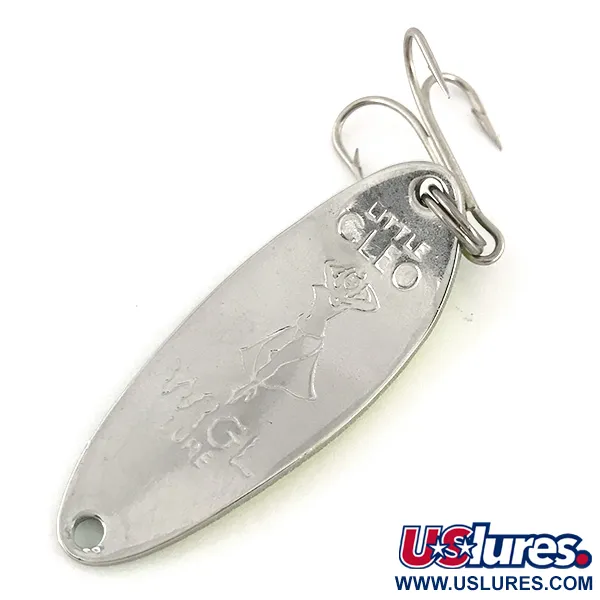 Seneca Little Cleo (Hula Girl, UV - світиться в ультрафіолеті), жовтий/зелений/нікель, 10 г, блесна коливалка (колебалка) #7659