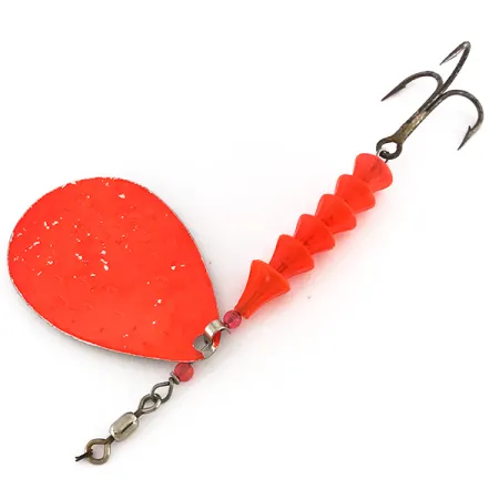 Luhr Jensen Dave Davis UV (світиться в ультрафіолеті), нікель/рожевий, 17 г, блешня оберталка (вертушка) #7673