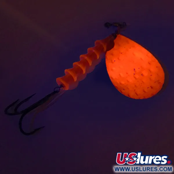 Luhr Jensen Dave Davis UV (світиться в ультрафіолеті), нікель/рожевий, 17 г, блешня оберталка (вертушка) #7673