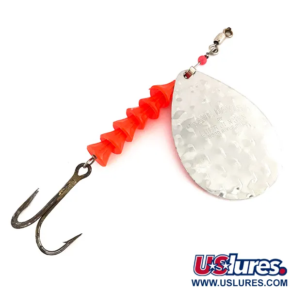 Luhr Jensen Dave Davis UV (світиться в ультрафіолеті), нікель/рожевий, 17 г, блешня оберталка (вертушка) #7673