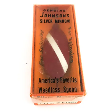 Незачіпляйка Johnson Silver Minnow, червоний/білий, 5 г, блесна коливалка (колебалка) #7677