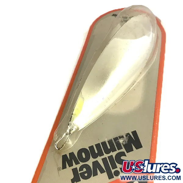  Незачіпляйка Johnson Silver Minnow, срібло/покриття зі справжнього срібла, 31 г, блесна коливалка (колебалка) #7678