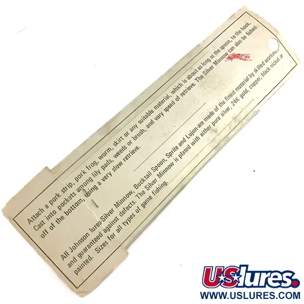  Незачіпляйка Johnson Silver Minnow, срібло, 14 г, блесна коливалка (колебалка) #7679