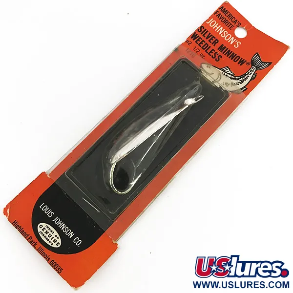  Незачіпляйка Johnson Silver Minnow, срібло, 14 г, блесна коливалка (колебалка) #7679