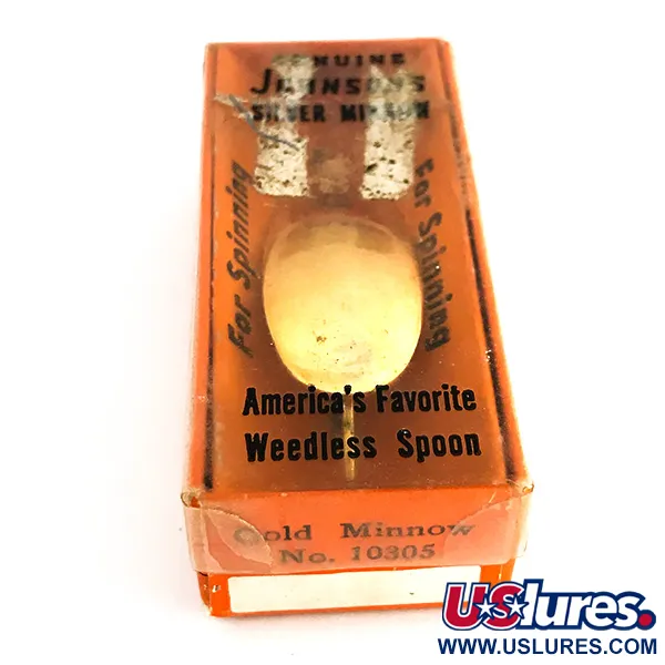  Незачіпляйка Johnson Silver Minnow, золото, 5 г, блесна коливалка (колебалка) #7681