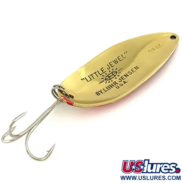 Luhr Jensen Little Jewel, золото/червоний, 21 г, блесна коливалка (колебалка) #7682