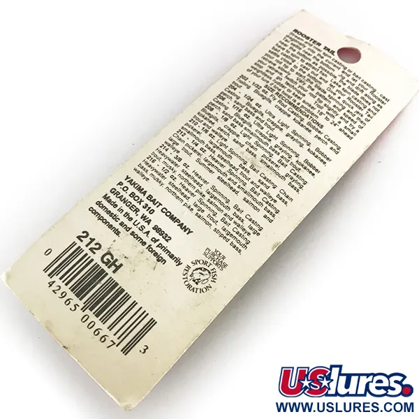 Yakima Bait Worden’s Original Rooster Tail, золото, 7 г, блешня оберталка (вертушка) #7703