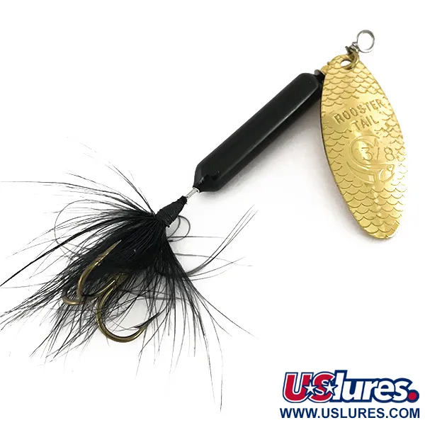 Yakima Bait Worden’s Original Rooster Tail 5, золото, 12 г, блешня оберталка (вертушка) #7706