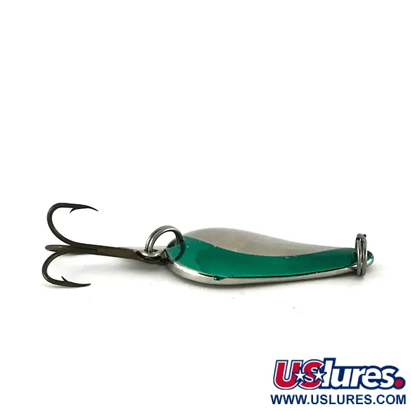 Acme K.O. Wobbler, нікель/зелений, 14 г, блесна коливалка (колебалка) #7728