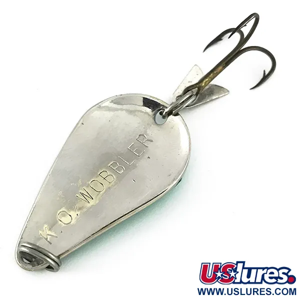 Acme K.O. Wobbler, нікель/зелений, 14 г, блесна коливалка (колебалка) #7728