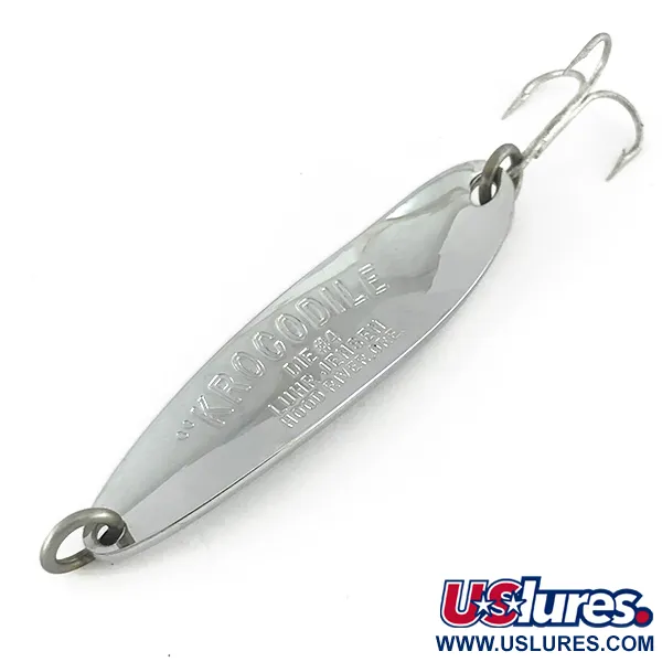 Luhr Jensen Krocodile DIE #4, нікель, 19 г, блесна коливалка (колебалка) #7736