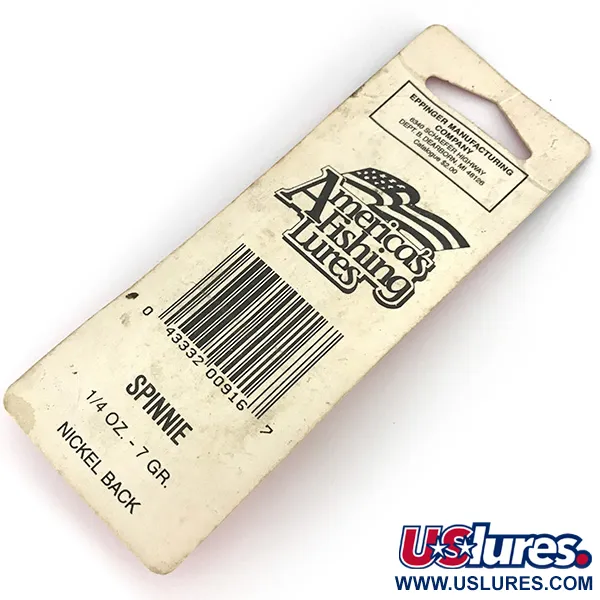 Eppinger Dardevle Spinnie, червоний/білий, 9 г, блесна коливалка (колебалка) #7747