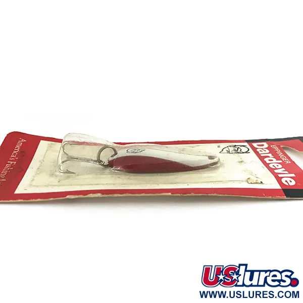 Eppinger Dardevle Spinnie, червоний/білий, 9 г, блесна коливалка (колебалка) #7747