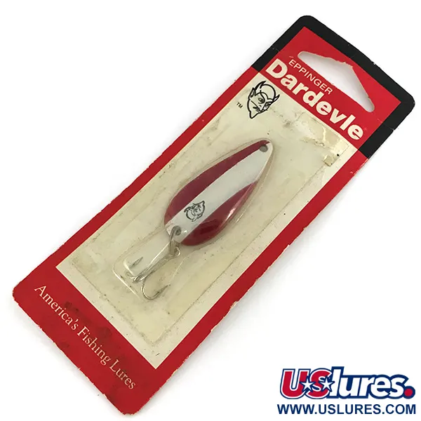 Eppinger Dardevle Spinnie, червоний/білий, 9 г, блесна коливалка (колебалка) #7747