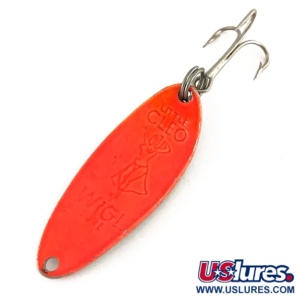 Seneca Little Cleo (Hula Girl), нікель/помаранчевий, 10 г, блесна коливалка (колебалка) #7758